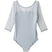 ダンスキンプレミアムレオタード DANSKIN PREMIUM LEOTARD DA122100 フロストブルー(FR) Mサイズ [フィットネス ヨガ シャツ レディース]