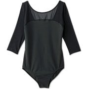 ダンスキンプレミアムレオタード DANSKIN PREMIUM LEOTARD DA122100 ブラック(K) Lサイズ [フィットネス ヨガ シャツ レディース]
