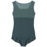 バッククロスレオタード BACK CROSS LEOTARD DA122101 ダークグリーン(DG) Lサイズ [フィットネス ヨガ シャツ レディース]