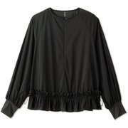 アンレールライトジャケットプルオーバージャケット EN LAIR LIGHT P/O JACKET DA322100 ブラック(K) Lサイズ [フィットネス ヨガ ジャケット レディース]