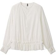 アンレールライトジャケットプルオーバージャケット EN LAIR LIGHT P/O JACKET DA322100 ジャスミンホワイト(JW) Mサイズ [フィットネス ヨガ ジャケット レディース]