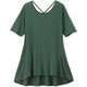 コンフォートバックストラップチュニック COMFORT BACK STRAP TUNIC DA522100 ダークグリーン(DG) Lサイズ [フィットネス ヨガ シャツ レディース]