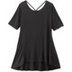 コンフォートバックストラップチュニック COMFORT BACK STRAP TUNIC DA522100 ブラック(K) Mサイズ [フィットネス ヨガ シャツ レディース]
