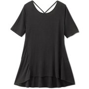 コンフォートバックストラップチュニック COMFORT BACK STRAP TUNIC DA522100 ブラック(K) Mサイズ [フィットネス ヨガ シャツ レディース]