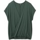 コンフォートクロスオーバートップ COMFORT CROSSOVER TOP DA522101 ダークグリーン(DG) Mサイズ [フィットネス ヨガ シャツ レディース]