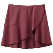 バレエラップスカート BALLET WRAP SKIRT DA422151 ブラックベリー(KB) Mサイズ [フィットネス ヨガ スカート レディース]