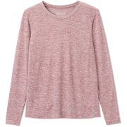 ノンストレスロングスリーブティー NON STRESS L/S TEE DA70104 ローズトープ(RT) Lサイズ [フィットネス ヨガ シャツ レディース]