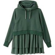 マタニティフェイクレイヤードトップ MATERNITY FAKE LAYERED TOP DAM522171 ダークグリーン(DG) Mサイズ [フィットネス ヨガ パーカー レディース マタニティ]