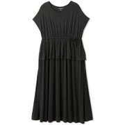 マタニティコンフォートフェイクレイヤードドレス MATERNITY COMFORT FAKE LAYERED DRESS DAM522172 ブラック(K) Mサイズ [フィットネス ヨガ ワンピース レディース マタニティ]