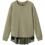 ダンスキンアレグロブレサブルクルー DANSKIN ALLEGRO BREATHABLE CREW DC521302 オリーブドラブ(OV) Mサイズ [フィットネス ヨガ シャツ レディース]