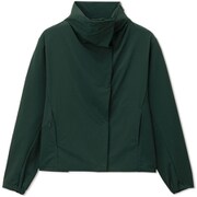 ストレッチダブルウィーブジャケット STRETCH DOUBLE WEAVE JACKET DC322106 ディープフォレスト(DF) Lサイズ [フィットネス ヨガ ジャケット レディース]