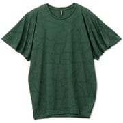 ジャカードテックフレアスリーブティー JACQUARD TECH FLARE SLEEVE TEE DC722102 ディープフォレスト(DF) Mサイズ [フィットネス ヨガ シャツ レディース]