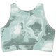ダンスキンアロンジェプリントミドルトップ DANSKIN ALLONGE PRINT MIDDLE TOP DC122106P シーグリーン(GS) Sサイズ [フィットネス ヨガ シャツ レディース]