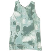 ダンスキンアロンジェプリントタンクトップ DANSKIN ALLONGE PRINT TANK TOP DC122107P シーグリーン(GS) Lサイズ [フィットネス ヨガ シャツ レディース]