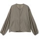 シアークロスカラーレスジャケット SHEER CLOTH COLLARLESS JACKET DC322109 アッシュグレー(AG) Mサイズ [フィットネス ヨガ ジャケット レディース]