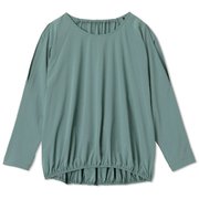 ヨギクロスロングスリーブトップ YOGI CLOTH L/S TOP DC322111 ティールグリーン(TG) Lサイズ [フィットネス ヨガ シャツ レディース]