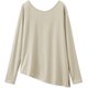ピーチスキンロングスリーブトップ PEACH SKIN L/S TOP DC522107 サンドベージュ(SB) Mサイズ [フィットネス ヨガ シャツ レディース]