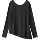ピーチスキンロングスリーブトップ PEACH SKIN L/S TOP DC522107 ウォッシュブラック(WK) Mサイズ [フィットネス ヨガ シャツ レディース]