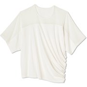 シアーライトハイブリッドトップ SHEER LIGHT HYBRID TOP DC522109 ジャスミンホワイト(JW) Mサイズ [フィットネス ヨガ シャツ レディース]