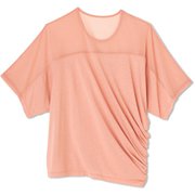 シアーライトハイブリッドトップ SHEER LIGHT HYBRID TOP DC522109 ウィスパーピンク(WP) Lサイズ [フィットネス ヨガ シャツ レディース]