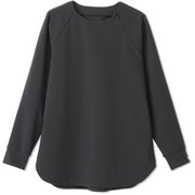 クロスオーバープルオーバートップ CROSSOVER PULLOVER TOP TOP DC322113 ブラック(K) Mサイズ [フィットネス ヨガ シャツ レディース]