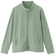 UVプロテクトロングスリーブフルジップ UV PROTECT L/S FULL ZIP DC522120 グリーンフォグ(GF) Lサイズ [フィットネス ヨガ ジャケット レディース]