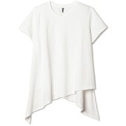 アシンメトリーショートスリーブティー ASYMMETRY S/S TEE DC722112 ジャスミンホワイト(JW) XLサイズ [フィットネス ヨガ シャツ レディース]