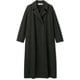 ストレッチライトトレンチコート STRETCH LIGHT TRENCH COAT DMF322103 ブラック(K) サイズ1 [フィットネス ヨガ コート レディース]