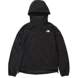 スワローテイルフーディ レディース ウインドブレーカー ブラック（K） Lサイズ NPW22202