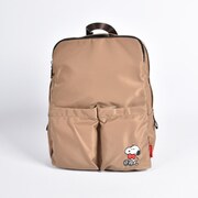 20-014-02 [Y’SACCS×PEANUTS SNOOPY コラボレーション フロントポケットリュック ベージュ]