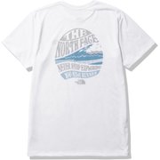 ショートスリーブレイクスタンプメッシュティー S/S Lake Stamp Mesh Tee NT32280 ホワイト(W) Lサイズ [ランニングウェア シャツ メンズ]