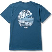 ショートスリーブレイクスタンプメッシュティー S/S Lake Stamp Mesh Tee NT32280 モントレーブルー(MB) Mサイズ [ランニングウェア シャツ メンズ]
