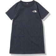 ガールズストレッチデニムマウンテンワンピース G ST DENIM ONEPI NTG12218 インディゴ(ID) 140サイズ [アウトドア ワンピース キッズ]