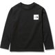 ロングスリーブスモールスクエアロゴティー L/S Small Square Logo Tee NTJ32250 ブラック(K) 120サイズ [アウトドア トップス キッズ]