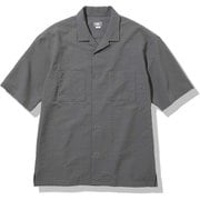 ショートスリーブシアサッカーベントメッシュシャツ S/S Seersucker Vent Mesh Shirt NR22160 ヒューズボックスグレー(FG) Mサイズ [アウトドア シャツ メンズ]