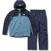 ヘリーレインスーツ Helly Rain Suit HOE12150 ブルームーン×ヘリーブルー(BH) Lサイズ [アウトドア レインウェア上下セット メンズ]