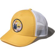 ワッペンメッシュキャップ K Wappen Mesh Cap HCJ92200 イエロー(Y) [アウトドア 帽子 キッズ]