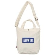 22229066 [EDWIN ボックスロゴ ショルダートートバッグ Sサイズ A4収納 2WAY WHITE]