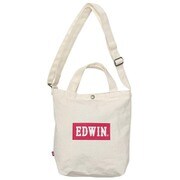 22229066 [EDWIN ボックスロゴ ショルダートートバッグ Sサイズ A4収納 2WAY OFF WHITE]