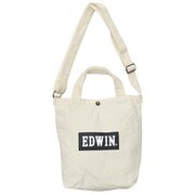22229066 [EDWIN ボックスロゴ ショルダートートバッグ Sサイズ A4収納 2WAY IVORY]