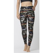 スローグラフィックレギンス Slow Graphic Leggings SFW82233 ブラック(K) Lサイズ [フィットネス ヨガ タイツ レディース]