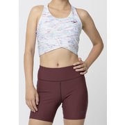 スローカシュクールグラフィックミディアムトップ Slow Cachecoeur GP Medium Top SFW72236 マルチ(MT) Mサイズ [フィットネス ヨガ カップ付きシャツ 水陸両用 レディース]