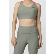 スローバッククロスショートトップ Slow Back Cross Short Top SFW72233 セージグリーン(SG) Lサイズ [フィットネス ヨガ カップ付きシャツ レディース]