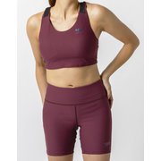スローバッククロスショートトップ Slow Back Cross Short Top SFW72233 ヴァイオレットクォーツ(VQ) Sサイズ [フィットネス ヨガ カップ付きシャツ レディース]