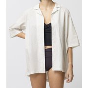 リラックスハーフスリーブシャツ Relax H/S Shirt SAW52151 ウェーブホワイト(WW) Lサイズ [フィットネス シャツ レディース]
