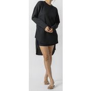 リラックスマルチウェイロングスリーブティー Relax Multi-Way L/S Tee SAW42242 ブラック(K) Mサイズ [リラックスウェア レディース]