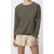 リファインドロングスリーブUVトップ Refined L/S UV Top SFW72166 スモークカーキ(SK) Mサイズ [フィットネス シャツ レディース]