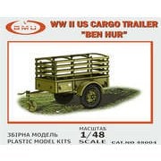 1/48 ミリタリーシリーズ GMU48004 WW.II 米軍 1トン2輪トレーラー 「ベン・ハー」 [組立式プラスチックモデル]