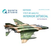 1/72 3Dデカールシリーズ QNTD72029 F-4E （初期）/F-4EJ 内装3Dデカール （ファインモールド用） [プラモデル用パーツ]