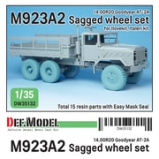 1/35 レジン製ディティールアップパーツ DM35132 現用 アメリカ陸軍M923A2「ビックフッド」自重変形ホイールセット グッドイヤータイヤ（イタレリ/アイラブキット用） [プラモデル用パーツ]